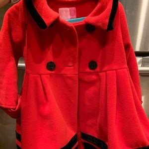 Red coat for little girls